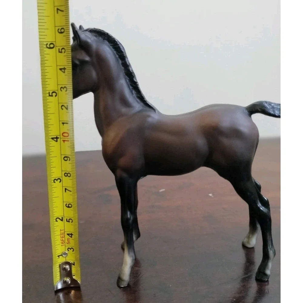 Vintage Breyer Horse Figurine Dark Brown Foal Colt Model Animal Collectible